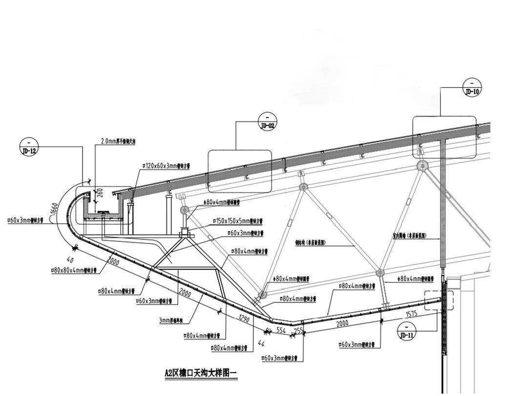 Roof design of North Finger Corridor of Jinan Yaoqiang International Airport(图4)